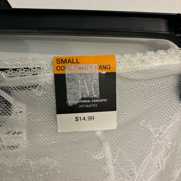 INC International Concepts Cheeky Lace Brief Panty, Washed White NWT $14.99 Sm - Picture 2 of 5
